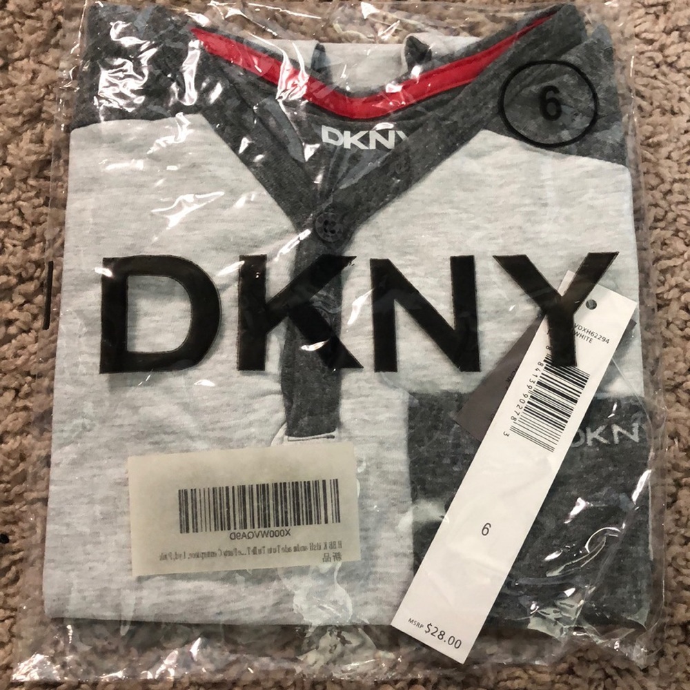Boys Henley DKNY top